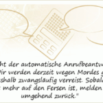 wer sich nicht meldet sprüche