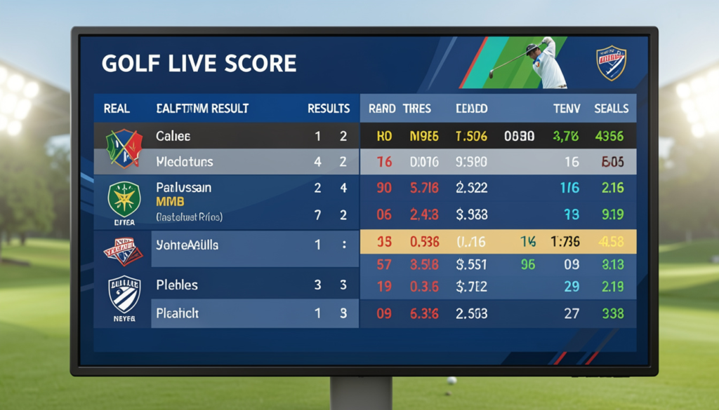 golf live score