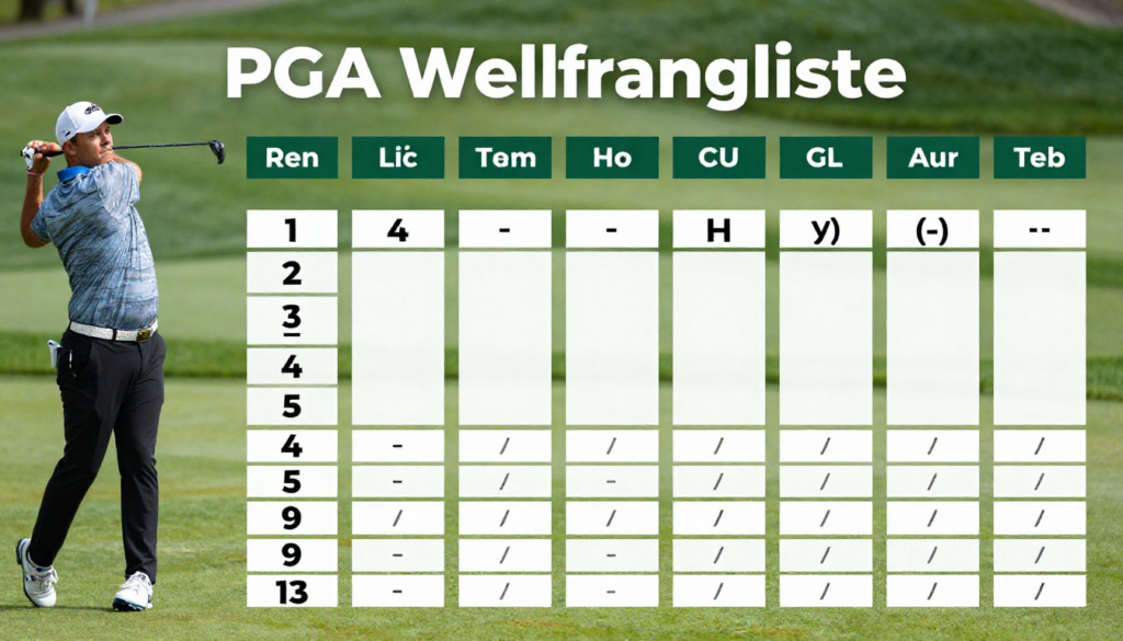 pga weltrangliste