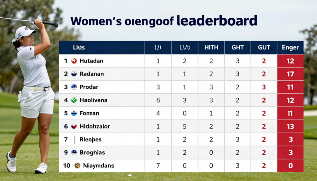 women's open golf leaderboard